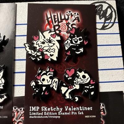 Helluva Boss - IMP Sketchy Enamel Pins Set Of 23, Loona, Millie