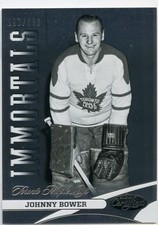 2012-13 Panini Certified Johnny Bower /999 Toronto Maple Leafs #128 IMMORTALS