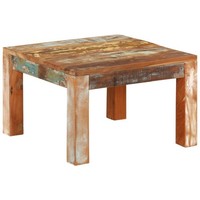 Couchtisch 55X55X35 Cm Altholz Massiv