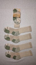 Lot of 3 Pair LL Bean Merino Wool Boot Socks Women's 4-6 USA Made Hiking Camping