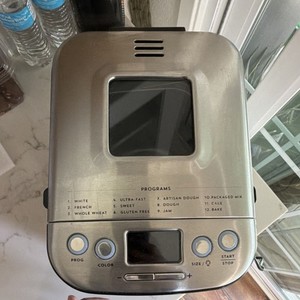 Cuisinart CBK-110 Stainless Steel Bread Machine 12 Settings LCD Gluten-Free