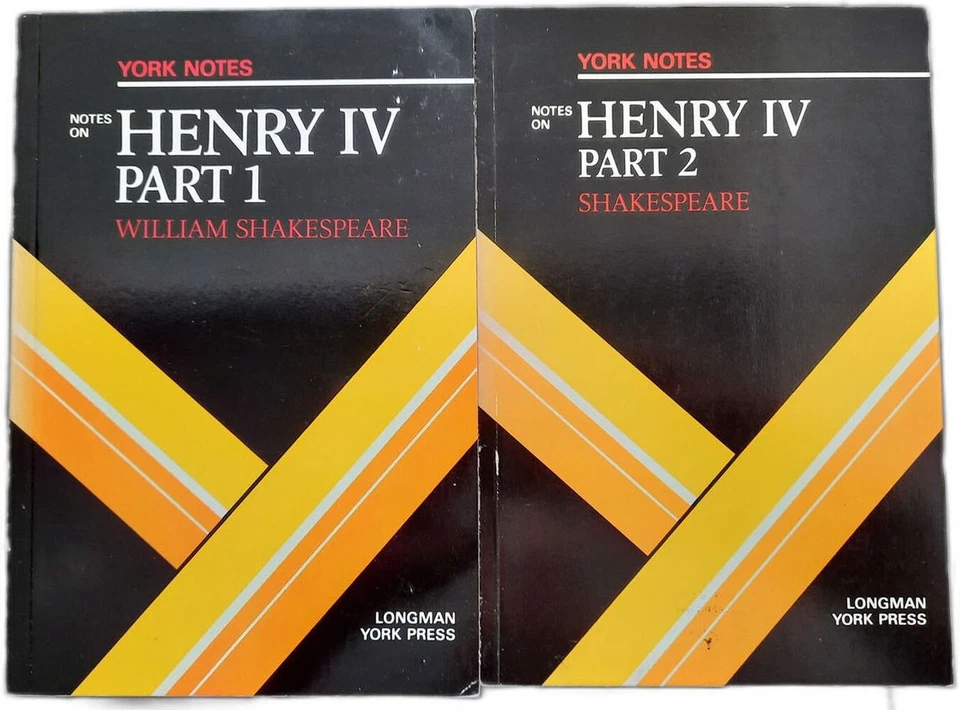 William Shakespeare "King Henry IV": Notes (York Notes) VOL 1&2 | Bon état - Photo 1/1