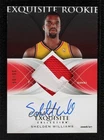 2006 UD Exquisite Collection 36/99 Shelden Williams #48 RPA Rookie Patch Auto