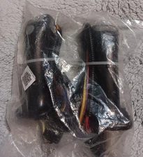 Excavator Joystick Lever 2Pcs 3 Button Excavator Joystick Handles 6 Pin Black...