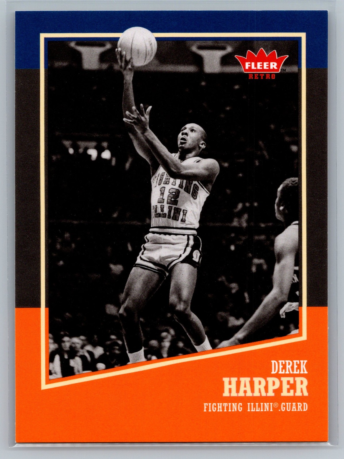2013-14 Fleer Retro #28 Derek Harper Illinois Fighting Illini