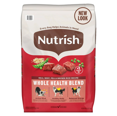 Rachael Ray Nutrish Real Beef, Pea & Brown Rice Recipe Dry Dog Food, , 40 lb