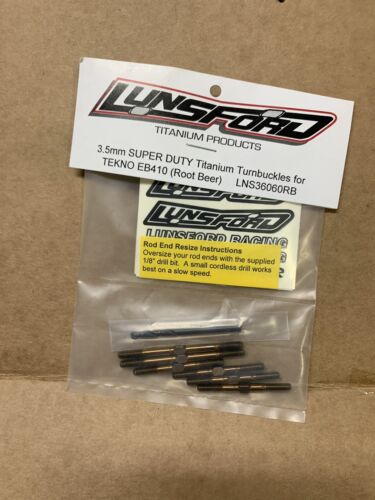 Lunsford 3.5mm Super Duty Titanium Turnbuckle Kit Tekno Eb410 Root Beer - Picture 1 of 1