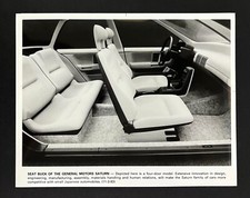 1983 General Motors Saturn Four Door Sedan Car Interior Seat Vintage Press Photo