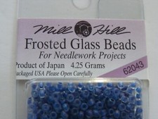 NOS SEALED Mill Hill Frosted Glass Beads - Crafts Cross Stitch Needlework U PICK