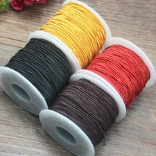 40 Meter Elastic Stretch Round Beading Cord 1.5mm Braided String Macrame Rattail