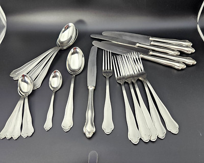 Vintage Clarfeld Rostfrei Flatware Stainless Roneusil Germany 24 Piece
