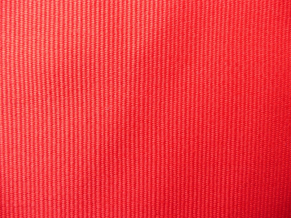 TISSU  VINTAGE en métis rouge de très belle qualité - Photo 3/4