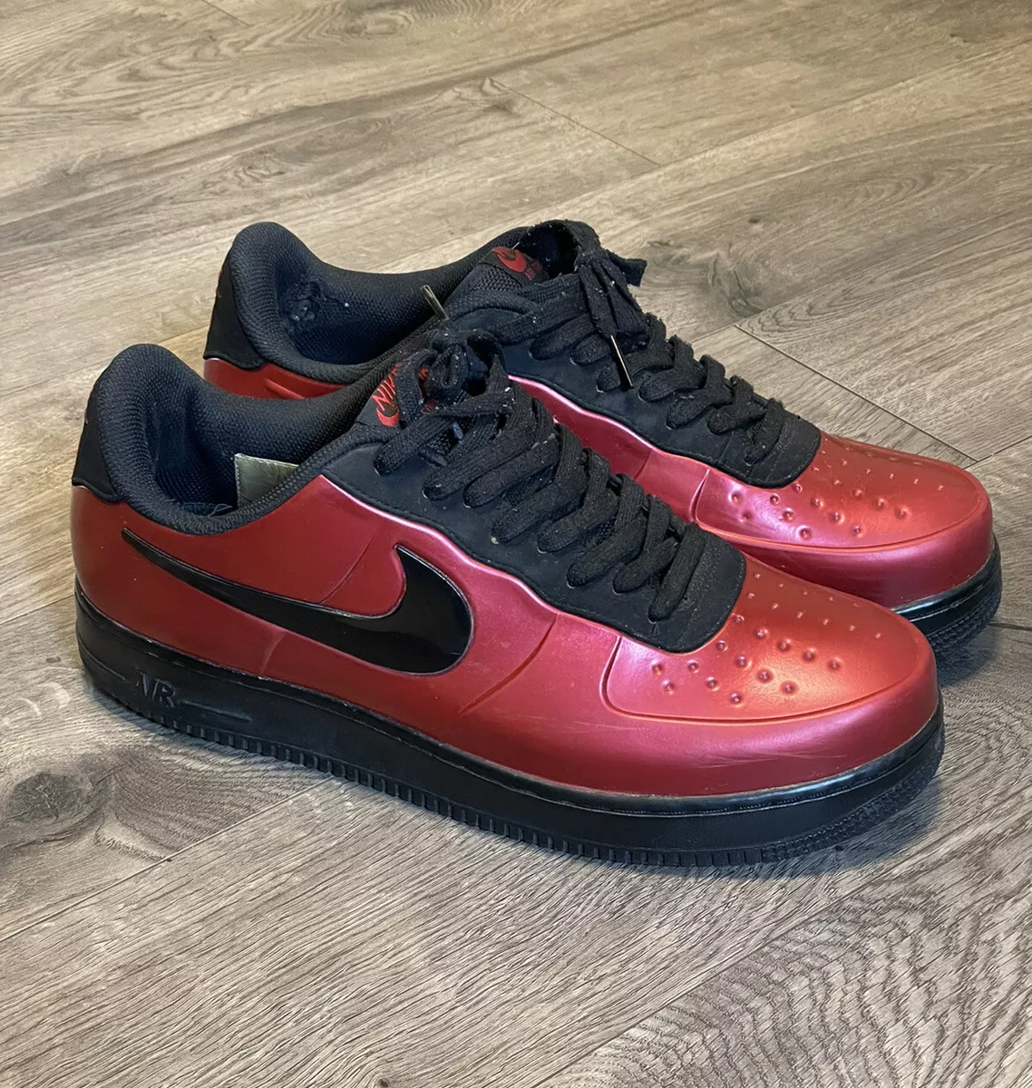 Nike Air Force 1 Foamposite Pro Cough Drop Red Shoes (AJ3664-601