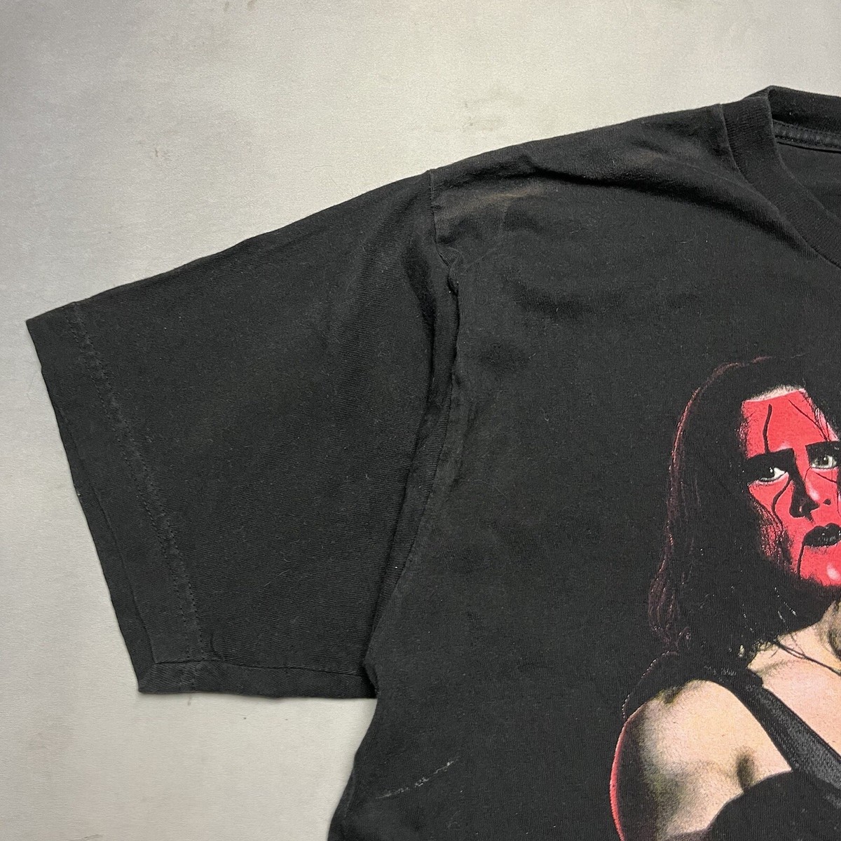 Vintage 90s Sting NWO WCW Wrestling Tee T Shirt Sunfaded 2XL •2