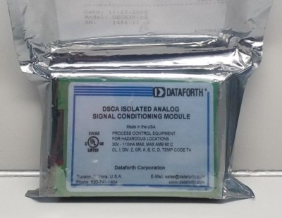 NEW DATAFORTH DSCA30-08 ISOLATED ANALOG SIGNAL CONDITIONING MODULE