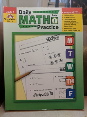 Daily Math Practice, Grade 1 (Paperback or Softback) 9781557997418| eBay