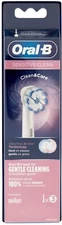 3 Braun Oral B Sensitive Clean Stick-in Brushes Original OralB Clean & Care-