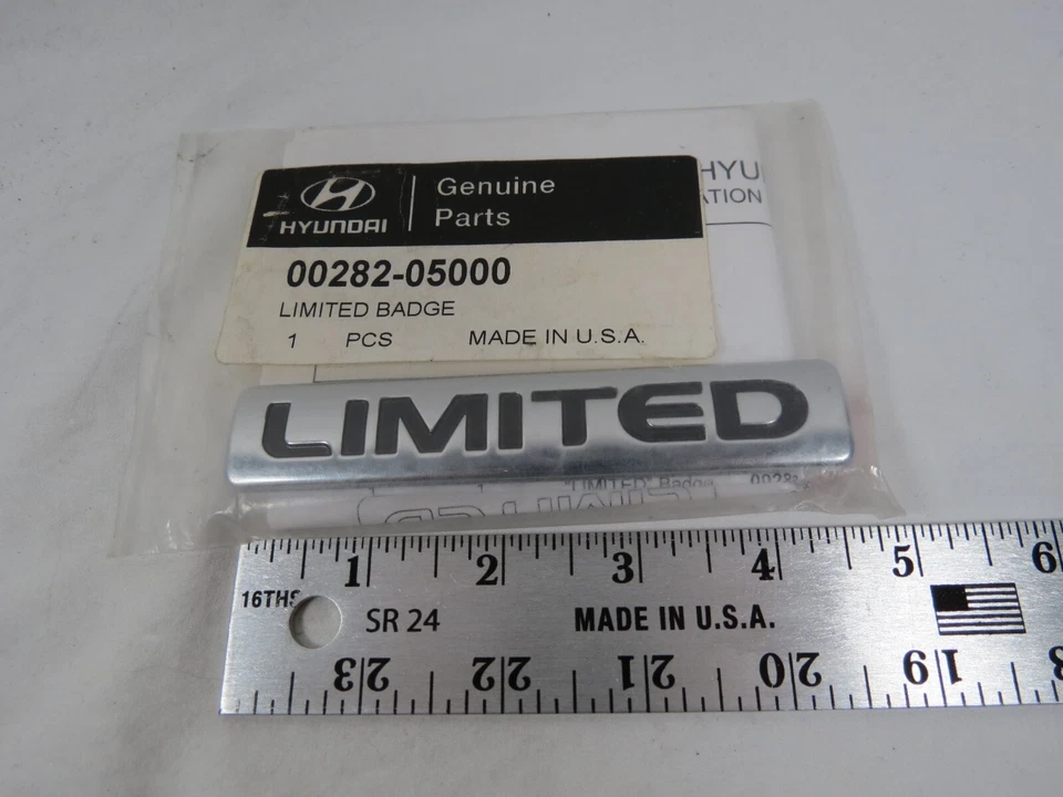 2005-2009 Hyundai Tucson Limited Emblem For Rear Liftgate Badge Logo Genuine OEM - Image 2 of 3