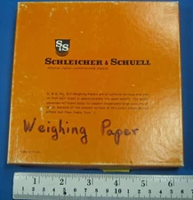 SCHLEICHER & SCHUELL WEIGHING PAPERS 6 X 6 INCHES FREE SHIPPING     G