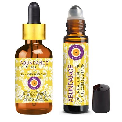Deve Herbes Abundance Ätherisches Öl Mischung 10ml, 5ml Set Von 2