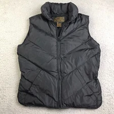 Eddie Bauer Vest Womens S Black Premium Goose Down Fill Insulated Puffer Jacket