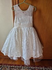 Ivory Lace Flower Girl Dress, Size 4
