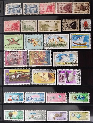 MONGOLIA Nice Collection of 190+ Vintage Stamps **Great Value** Check the Photos
