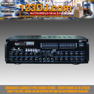 Technical Pro MM2000BT Powered Bluetooth Karaoke Mixer Amplifier