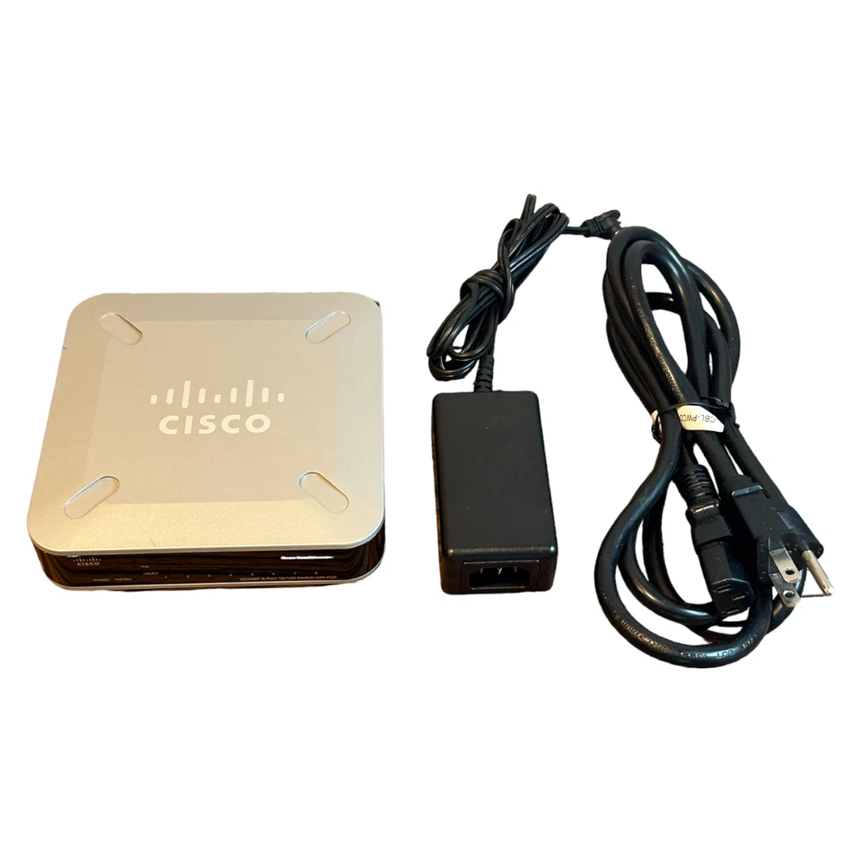 Cisco Small Business SD208P 8-Port RJ-45 10/100 Switch with PoE - Image 2 of 3