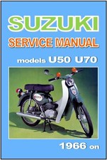 SUZUKI  Workshop Manual U70 U50 & U50D 1966 1967 1968 & 1969 Classic Scooter