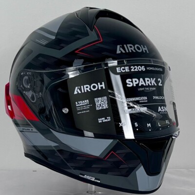 Airoh Spark Zenith Red Gloss XXL Full Face Helmet Ex-display