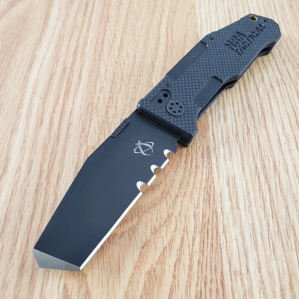 Cuchillo Plegable Mantis Pry II Forro 3.25" Hoja de Acero Inoxidable Negro Mango G10 Foto 2 de 4