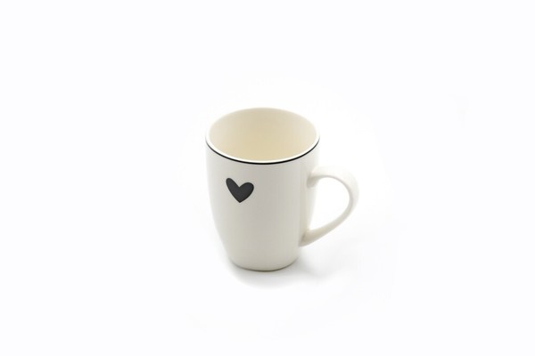 Kaffeetasse Herz Porzellan 350Ml Teetasse Becher Kaffeepott Landhausstil-image