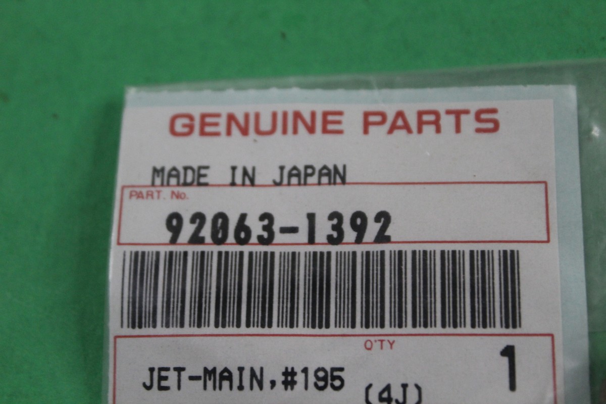 石頭93 NOS Kawasaki OEM Main Jet #195 1993-95 ZX750 1994-97 ZX900