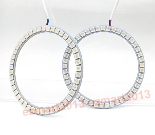 for Ford Mustang Shelby GT500 07-14 fog light RGB halo ring blue tooth flash DRL - Picture 15 of 15