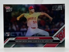 2024 Topps Now #353 Davis Daniel RC Angels Platinum Member Foil Parallel 1/1
