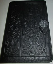 Oberon CELTIC JOURNAL COVER & BOUND JOURNAL BOOK Black DESIGN ON FRONT & BACK