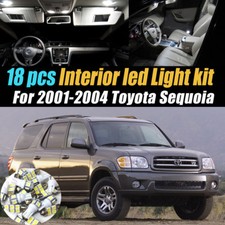 18pc Super White Car Interior Led Light Bulb Kit For 2001-2004 Toyota Sequoia