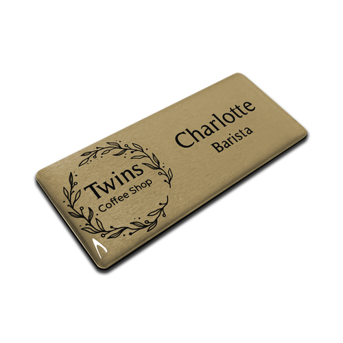 Premium gewölbtes personalisiertes Logo Namensschild Buchhalter Mitarbeiter Inhaber Chef - Bild 4 von 12