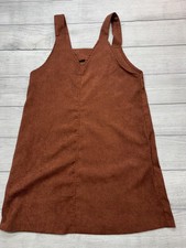 SheIn Dress Womens Petite XS Brown A-Line Tank Knit Square Neck Casual Mini