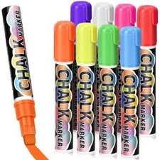 Car Window Markers for Auto Glass Washable Liquid Window Chalk Markers Pen