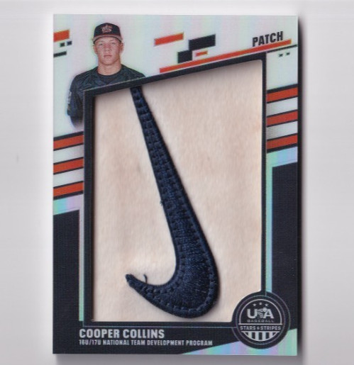 Cooper Collins 2026 Panini Stars & Stripes Prizm USA PW Nike Swoosh Patch #3/4