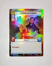 Star Wars Unlimited:SOP- Chandrilan Sponsor HYPERSPACE FOIL #799 w/2 BONUS cards