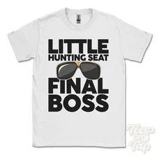 LITTLE HUNTING SEAT FINAL BOSS T-SHIRT funny xmas gift kirkby stephen cumbria