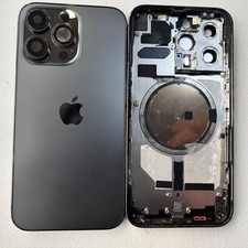 OEM Original Pulled iPhone 13 Pro Rear Housing Assembly Black Grade A Frame Re
