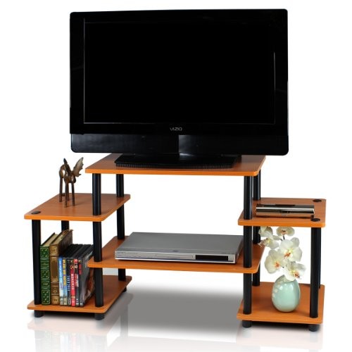 FURINNO NO TOOLS TUBE ENTERTAINMENT CENTER SQUARE CORNER LIG