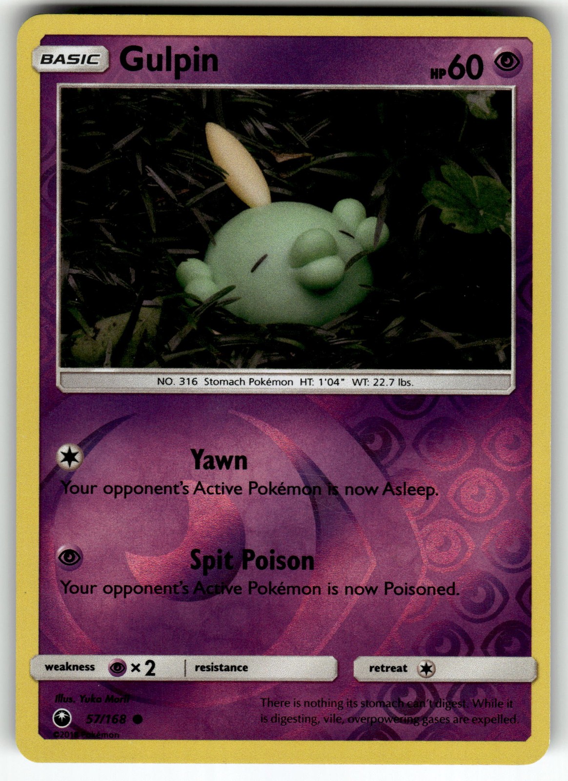 Gulpin 57/168 SM - Celestial Storm LP Pokemon Card TCG