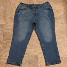 Terra  Sky Jeans Women's Size 16W - 18W High Rise Medium Wash Back Elastic