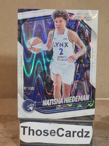 2025 Panini Prizm WNBA White Seismic Prizm #53 Natisha Hiedeman