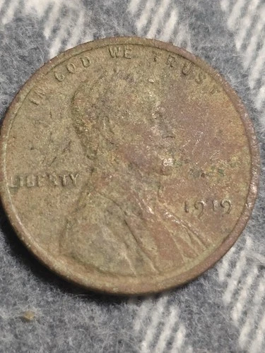 1919 No Mint Mark Wheat Penny, BN, Good Condition, VERY RARE